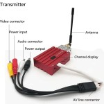 1.2G 8W High Power Wireless Analog Long Range Transmitter 12CH Receiver Audio Video Transmission RC Fpv Enhancement Booster